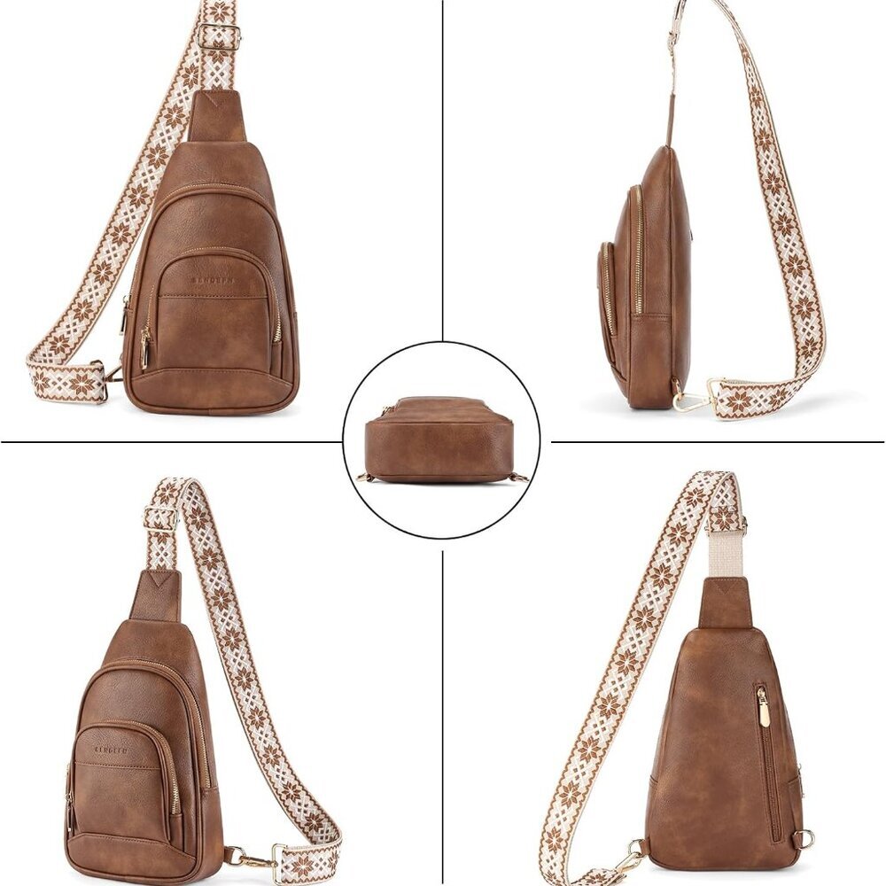 Versatile Women's Sling Backpack - 4 Pockets, Adj… - image 6